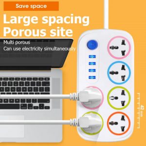 multiprise universelle haute puissance – ports usb rapides & cerclages multicolores