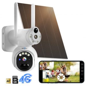 Caméra Solaire Double Objectif Dakar - Hiseeu 4G + 64Go